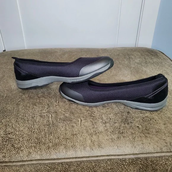 Lands’ End Black Slip On Comfort Shoes women's size 8.5 Skeemer New - Picture 8 of 11